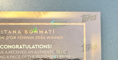 Topps Now Ballon D’or Winner - Red Carpet Relic - Aitana Bonmati /5- Barcelona - Picture 5 of 8