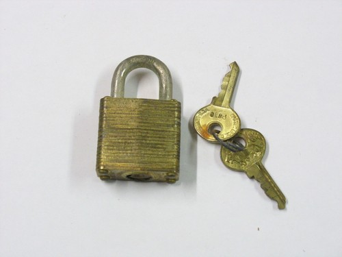Vintage Master Secret Service Padlock No.8 With Keys - Picture 8 of 10