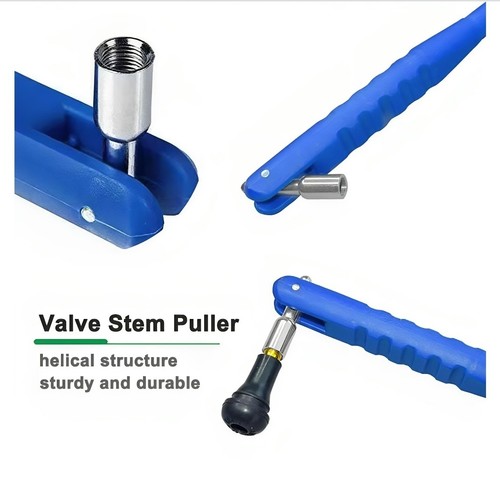Tire Valve Stem Puller, Valve Core Installation Tool, Blue Car Motorcycle Truck - Picture 2 of 2
