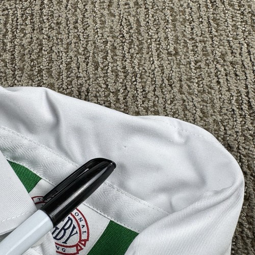 Traditional Rugby Clothing Mens L Long Sleeve Polo Golf Shirt Masters Green Logo - Bild 10 von 10