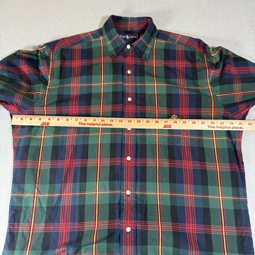 Vintage Ralph Lauren Hemd Herren Medium Crest kariert Retro Preppy Old Money Classic - Bild 5 von 10