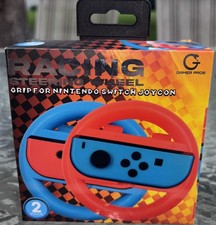Racing Steering Wheel grip For Nintendo Switch joycon. Two pack