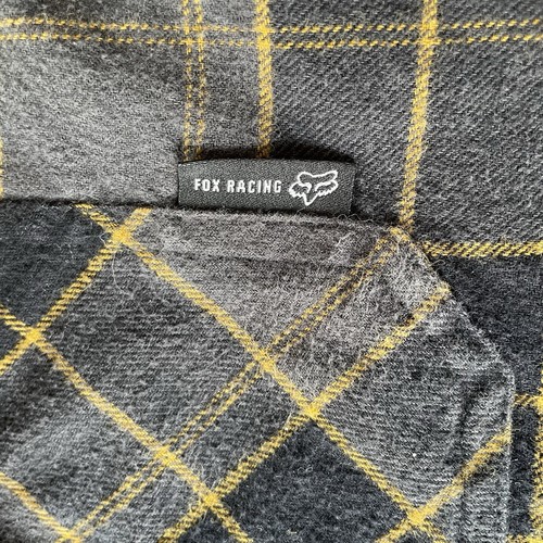 Fox Racing Men’s Long Sleeve Button Up Plaid Flannel XL - Picture 4 of 16