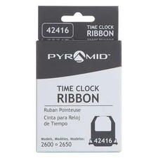 Pyramid 42416 Time Clock Replacement Ribbon, Black/Red