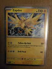 Pokemon Zapdos 157 SVP Black Star Promo Scarlet Violet Holo Cosmos