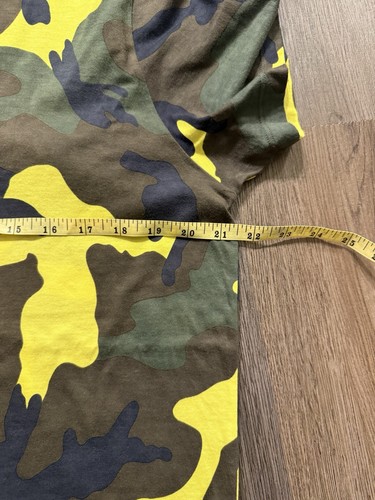 VALENTINO Camouflage T-Shirt Herren Kurzarm Gelb Bunt XL - Bild 8 von 9