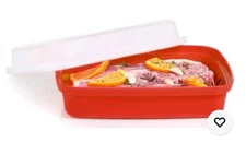 Tupperware Season Serve Jr Marinator & Tenderizer Container Chili Red New BPA FR