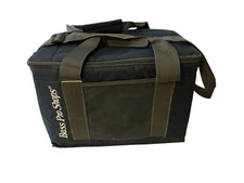 Bass Pro Shops Insulated Cooler Bag Soft Foldable Navy Blue Zip Around 12x16