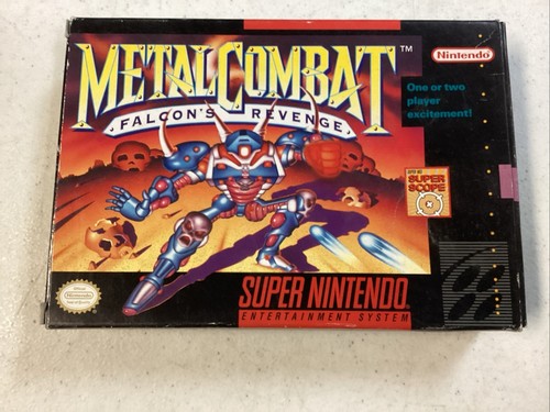 Metal Combat Falcon's Revenge Super Nintendo SNES CIB Manual Tested - Picture 2 of 13