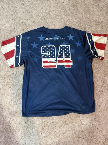 Sugar Land Space Cowboys Minor League Button Down Baseball Jersey XL  24 Texas - Picture 2 of 6