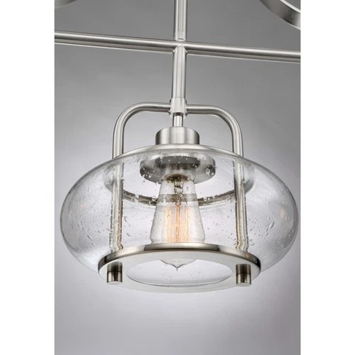 Quoizel TRG338 Trilogy 3 Light 38"W Linear Chandelier - Bronze - Picture 2 of 7