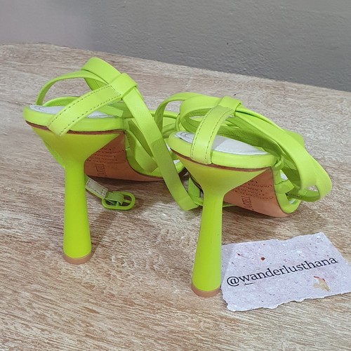 Manning Cartell Supersonic Neon Lime Statement Heels 38 7 Current Style, BOLD! - Picture 5 of 7