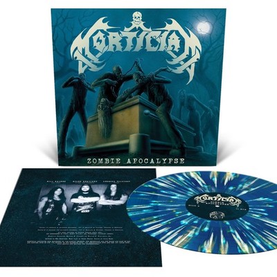 MORTICIAN ZOMBIE APOCALYPSE (SEA BLUE WITH WHITE, BONE WHITE & GOLD SPLATTER V..
