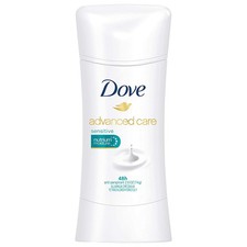 Dove Advanced Care Antiperspirant Deodorant Sensitive 2.6 oz Unscented Care