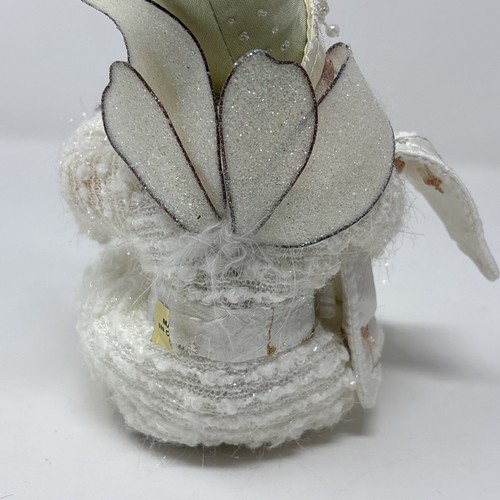 Mark Roberts Winter Spa Fairy Leaf White Robe Pantofole Verdi - Foto 6 di 8