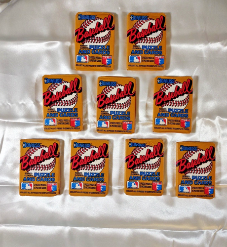 Pacchetto di 9 pacchetti di carte da baseball NUOVI Don Russ - Clemente Puzzle Pz. e carte (15) - Foto 1 di 16