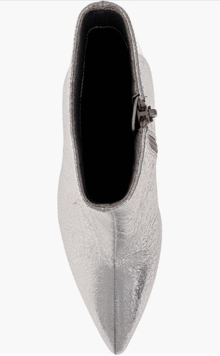 Nuovo..! Stivaletti donna MIA Mardi a punta moda taglia 8M argento tacco a spillo - Foto 2 di 8
