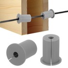 2 szt. Zestaw przewodów kablowych do otworu ściennego 1" długość 38 mm Przelotka ścienna szara