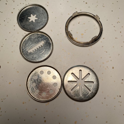 Kleine alte manuelle Aluminium Kekspresse - Bild 4 von 8