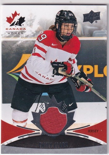 16/17 UD TEAM CANADA EMILY CLARK BASE GAME JERSEY #151