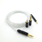 Silver Plated Detachable Cable Upgrade with 3 Connectors for HD598 HD558 HD599