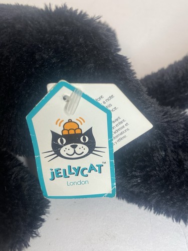 Jellycat Casper Black Kitty Cat Plush Stuffed Animal W/ Tags Long Legs 13” - Picture 3 of 6