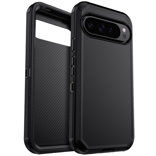 Black For Google Pixel 9/9 Pro/9 Pro XL Heavy Duty Case Hybrid Shockproof Cover - Picture 12 of 35