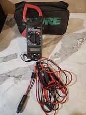 Cen-Tech 95683 Digital Clamp Meter Tester With Test Leads And Case