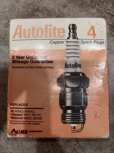 Spark Plugs Autolite Copper Set 4 Plugs NIB 64 Resistor AC Motorcraft Champion