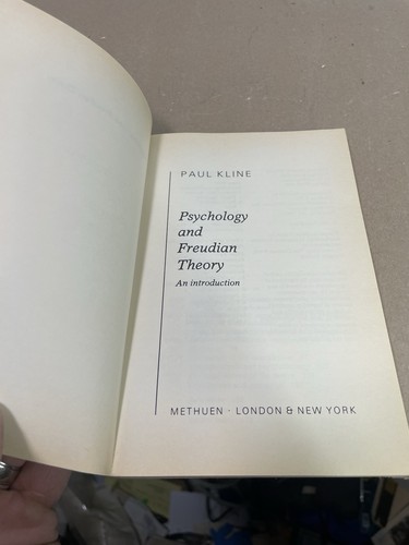 Psychology And Freudian Theory An Introduction Paperback Paul Kline 1984 - Bild 6 von 8