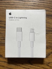 Genuine Apple USB-C to Lightning Cable 2m (white) A2441 MQGH2AM/A New/Open Box