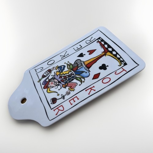 Tracey Flickenger Tabletts Melamin Joker Servierbrett Wandbehang Teller 9x5,5" - Bild 4 von 15