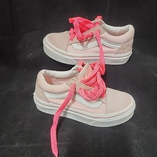 Vans Kids Old Skool Shoe - Powder Pink/True White