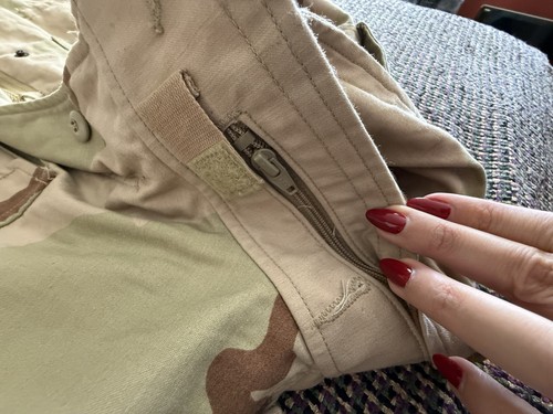 US Army Feldjacke Herren S Regular Desert Camo M-65 Cold Weather Coat Military - Bild 23 von 24