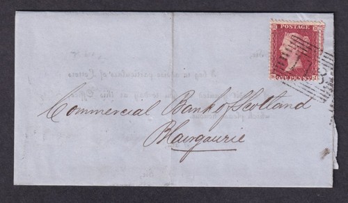 GB QV Penny Reds on COVER Single Numeral Scots Postmarks VFU ..PRICED SINGLY - Picture 62 of 73