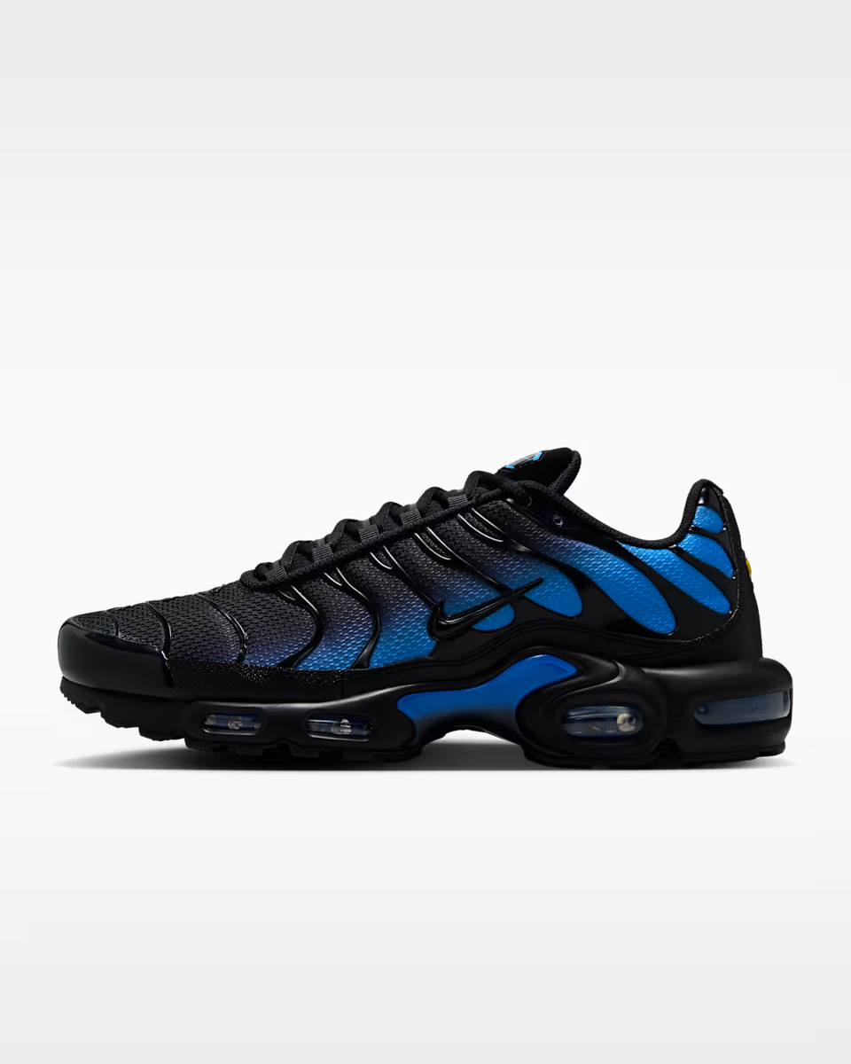 Nike Air Max Plus Shoes Black Blue Crystal Black Men's | Size 8