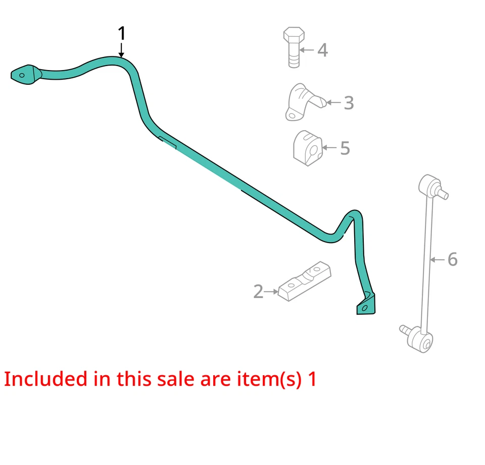 Barra estabilizadora delantera Mazda 2007 3 tracción delantera OEM 121 k millas - LKQ405178776 Foto 4 de 4