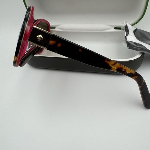Kate Spade Annora/P/S S0UVW Havana Tortoise/Red Polarized Lens Sunglasses NWOT - Picture 3 of 7