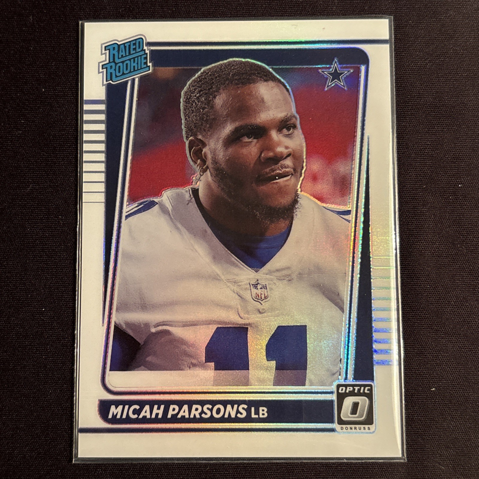 2021 Donruss Optic Micah Parsons Rated Rookie Holo Image Variation #245