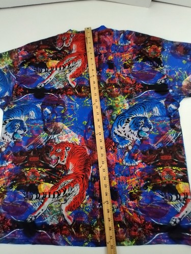 3XL XXL Blue Black Canyon Outfitters Mens T-Shirt Jungle Tigers Asian - Picture 8 of 10