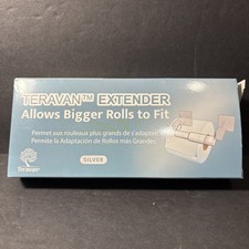 Teravan Extender for Extra Large Toilet Paper, Silver/Chrome, 1 Unit