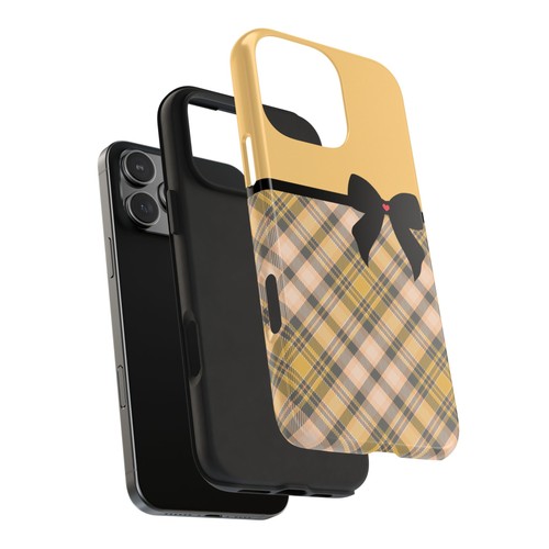 Orange Plaid, Black Bow Tough Phone Case | Apple Iphone 16 15 14 Samsung Galaxy - Picture 7 of 107