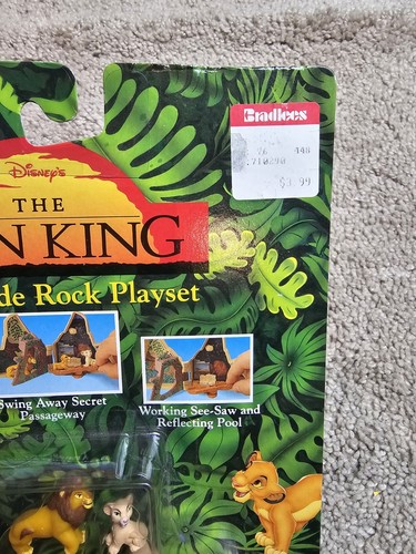 The Lion King Mini Pride Rock Play Set Sealed Polly Pocket 1994 Neu NOC Clear - Bild 3 von 9