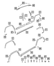 Genuine Mopar Front Fascia Spat Left 68288015AC