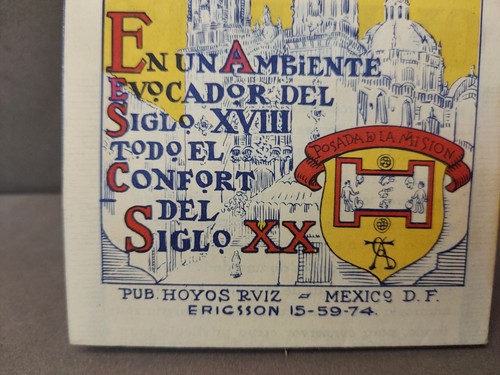 Vintage Fold Out Posada D La Mison In Taxco Cuerrero Mexico Travel Brochure - Picture 11 of 11