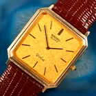 SEIKO DOLCE 6730-5160 10KT GOLD CASE Cal. 6730A Vintage Japanese Watch