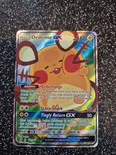 Pokémon Dedenne GX Full Art Holo Card 195a/214 Alternative Art Promo NM