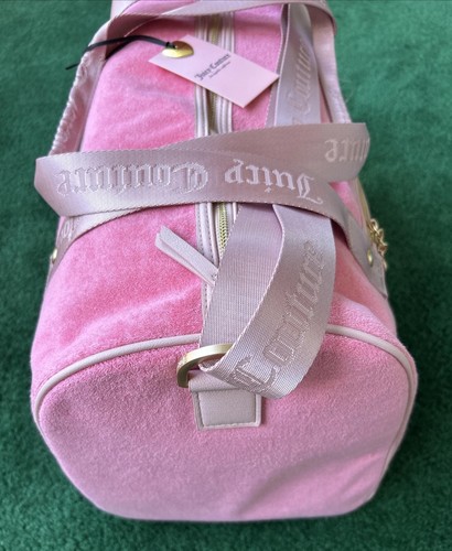 JUICY COUTURE Daydreamer Lovers Club Weekender Pink Lemonade Duffle New - Picture 6 of 16