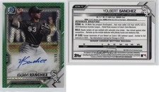 2021 Bowman Chrome Mega Box Mojo Green Refractor /99 Yolbert Sanchez Auto