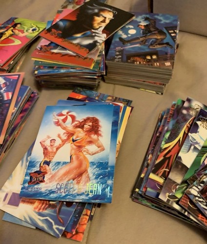Huge Card Lot Fleer Marvel 1994 Inaugural Edition Used With More Than Is Listed! - Picture 4 of 24